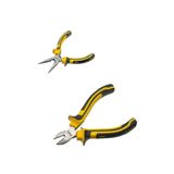 Depolife Diagonal Yaylı Çelik Mini Gargaburun Pense Yan Keski 2 Parça Elektronikçi Seti
