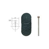 Depolife Dremel Proxxon Benzeri Gravür Makineleri Için Metal Kesme Fiber Disk Seti 32Mm 10'Lu Paket