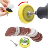 Depolife Dremel Proxxon Uyumlu Benzeri Gravür Makinası Için 5cm Çırt Taban Zımpara Seti 60 Adet Zımparalı Set - 1