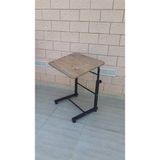 Depolife Eğim Yükseklik Ayarlı Laptop Sehpası Kahvaltı Ders Çalışma Bilgisayar Ofis Yemek Masası Metal Ayak - 60 x 45 cm - Sarı