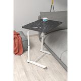 Depolife Eğim Yükseklik Ayarlı Laptop Sehpası Kahvaltı Ders Çalışma Bilgisayar Ofis Yemek Masası Metal Ayak - 60 x 45 cm - Siyah