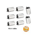 Depolife Floresan Ampul Starteri 4-80w 200-250v FS-4 Bakır Konnector Alümininyum Form 10 Adet