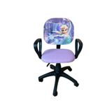Depolife Frozen Desenli Çocuk Çalışma Koltuğu Karlar Ülkesi Çocuk Odası Ofis Sandalyesi Tekerlekli Amortisör