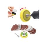 Depolife Gravür Makinası Için Mini Cırt Taban Ve 60 Adet Zımpara Seti