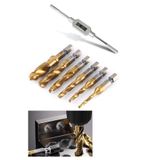 Depolife Klavuz Seti Bits sapı Matkap veya Kılavuz Kol ile kullanım M3 M4 M5 M6 M8 M10 Ahşap metal derlin pah