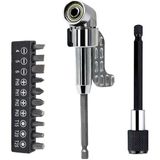 Depolife Matkap Için Vidalama Uç Seti Altıgen Hex Köşe Kör Vidalama Aparatı Hızlı Bits Değiştirme Adaptörü - 1/4 - Gri
