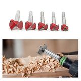 DepoLife Menteşe Mum Saksı Yuva Açmak için Ahşap Matkap Freze Pancı 15mm 20mm 25mm 30mm 35mm Panç Karot 5 set
