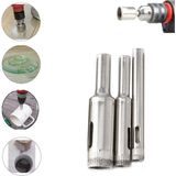 Depolife Mermer Granit Fayans Cam Yuvarlak Delme Pancı 8mm 12mm 16mmelmas Uç Delik Açma Matkap Karot 3 Parça