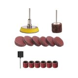 Depolife Mini Gravür Makineleri Için Mop Cırt Taban Flap Disk Silindir Zımpara Seti 70 Parça Takım