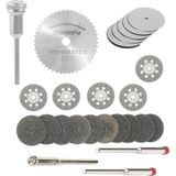 Depolife Mini Grinder Vız Vız Için Kesici Aksesuar Seti Ahşap Metal Plastik Cam Kesme Mini Disk 25 Parça