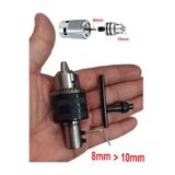 Depolife Motor Için 10mm Metal Mandren Ve 8mm Kaplin Adaptör Seti Okul Proje Ödev Hobi Uygulama