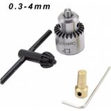 Depolife Motor Mandrel Seti Elle Sıkmalı 3 Çeneli Mini Chuck Adaptör Set