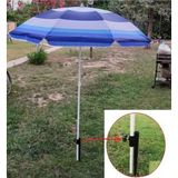 Depolife Plaj Deniz Bahçe Balkon Piknik Kamp Şemsiyesi Ve Sabitleme Kazığı 2li Set 180cm