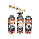 Depolife Şaloma Gaz Pürmüz Başlık ve 3 Adet Gaz Seti Tamirci Kaynak Çakmağı Pürmüz Kafası Torch Profesionel