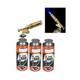 Depolife Şaloma Metal Pürmüz Başlık ve 3 Adet Gaz Seti Tamirci Kaynak Çakmağı Çakmaklı Pürmüz Kafası Torch