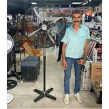 Depolife Sanayi Tipi Vantilatör Battal boy Metal Ayaklı Pervane 75cm Açık hava cafe restoran hava vantilatörü