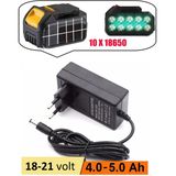 Depolife Şarjlı Matkap Için Şarj Adaptörü 18V 20V 48V 58V Li-On Pil Şarj 5.0 Mh Üniversal
