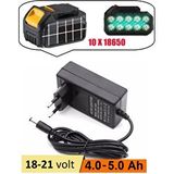 Depolife Şarjlı Matkap Için Şarj Adaptörü 18v 21v Li-on Pil Şarj 5.0 mh 4.0 Mah Üniversal 18650 pil için