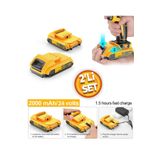 Depolife Şarjlı Matkap Için Yedek Batarya 24V 21V 18V 16.8V 14V 12 Volt Şarjlı Makine Aküsü Üniversal Pil