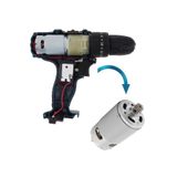 Depolife Şarjlı Matkap Motoru Rs 550 Çarklı Motor DC 12v-25v Akülü Matkap motoru 12 diş