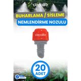 Depolife Sisleme Misting Buharlama Serinletme Nozulu Sera Nemlendirme Spreyi Kafa Sulama Ekipmanları Mist, 24567654645665