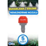 Depolife Sisleme Misting Buharlama Serinletme Nozulu Sera Nemlendirme Spreyi Kafa Sulama Ekipmanları Mist, 56465465436
