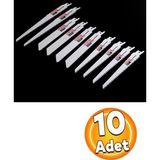Depolife Tilki Kuyruğu Testere Seti 10 Parçalı Kılıç Testere Bıçağı Pistonlu Testere Bıçakları