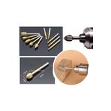 Depolife Titanyum Kaplı Freze Uç Seti 10 Parça Dremel Kalıpçı Uyumlu 3 Mm Şaft Freze Ahşap Oyma Set