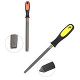 Depolife Üçgen Saplı Eğe Ve Balık Sırtı Törpü Seti Büyük Boy 32cm Ege Takımı 2 Parça Gri