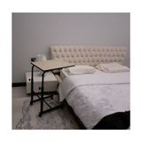 Depolife Yatak Çekyat Çalışma Yemek Çalışma Masası Tekerlekli eğim ve yükseklik ayarlı - 60 x 44 cm - Krem