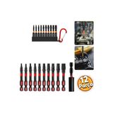 Depolife Yıldız Alyan Anahtar Seti Hex Bits uç takımı Manyetik uzatma Adaptörlü 12 Parçalı Torklu Set