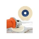 Depolife Yün Keçe Diski Sıkıştırılmış Parlatma Keçesi Avuç Taşlama Spiral Için Naturel Yün Keçe Disk 115Mm