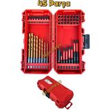 Depomega 45 Parça Vidalama Bits Uç Seti Mıknatıslı Özel Kutulu Hss Delme Uçlu - 19 cm x 9,5 cm - Çok Renkli