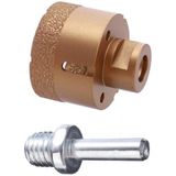 Depomega 65 mm Granit Mermer Seramik Delme Panç Spiral ve Matkap Için Aparatlı M14