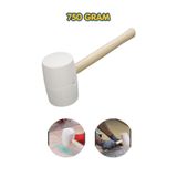 DepoMega Ahşap Saplı Plastik Tokmak Fayans Seramik Mermer Karo Tokmağı 750 Gram