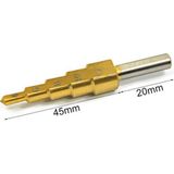 Depomega Paslanmaz Hss Kademeli Matkap Ucu Sac Delme Uç 4- 12 mm - 4-12 mm - Altın