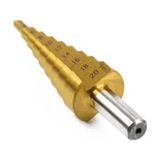 Depomega Paslanmaz Kademeli Matkap Ucu Ahşap Plastik Sac Delme Uç 4- 20 mm - 4-20 mm - Altın