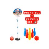 Depomiks Avm Ayarlanabilir Basketbol potası 120 cm + Bowling Set