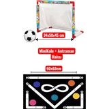 Depomiks Avm Mini Futbol Kale ve Antrenman Eğitim Koordinasyon Halısı - Beyaz