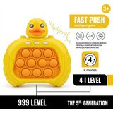 Depomiks Fast Push Hızlı Basma Oyun Konsolu - Işıklı Sesli Ördek Figürlü Pop It Elektronik Stres Oyuncağı