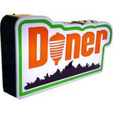 Deport Döner Yazılı Görsel Tabela 3D LED Neon Işıklı Kutu Harf Tabela
