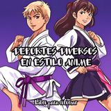 Deportes Diversos En Estilo Anime: Libro para Colorear para Fans del Anime y los Deportes