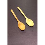 Depotrend 2 Adet 23 Cm Doğal Bambu Küçük Başlıklı Yemek Kaşığı Seti (Tahta Kaşık)