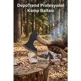 Depotrend Yekpare Çelik Profesyonel Kamp Baltası