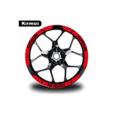 Depozee Kırmızı Yamaha YZF R25 Geniş Jant Sticker Etiket Modeli