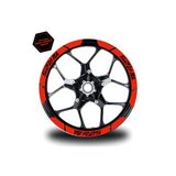 Depozee Neon Turuncu Yamaha YZF R25 Geniş Jant Sticker Etiket Modeli