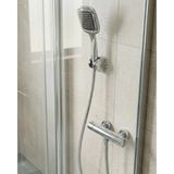 Depozee Siyah Duş Başlığı Seti Spiral Hortumlu El Duşu ve Duvar Askısı Banyo Seti