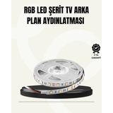 Depozee Tv Arkası LED Şerit Işık Otomatik Açma Kapama Özellikli 2mt