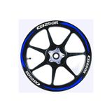 Depozee yeni özel motosiklet Jant Şeridi Cb250R Uyumlu Mavi Sağ-Sol/Ön-Arka