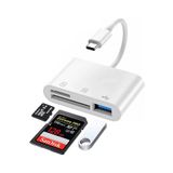 Deppo Trend 17/16/15/Pro Max/Plus/iPad/MacBook Pro/Air Samsung Uyumlu Type-C To SD/Micro SD/TF/USB Kart Okuyucu